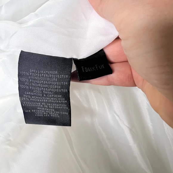 Madden Girl White Long Puffer Coat - Picture 9 of 11